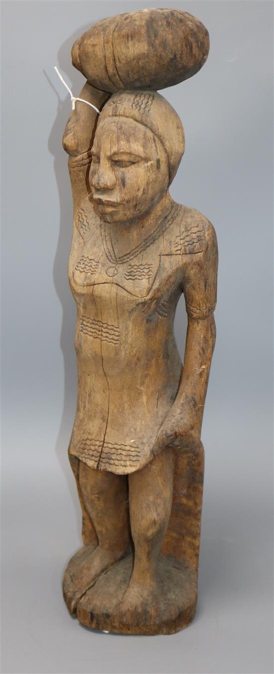 A large tribal figurative African carving